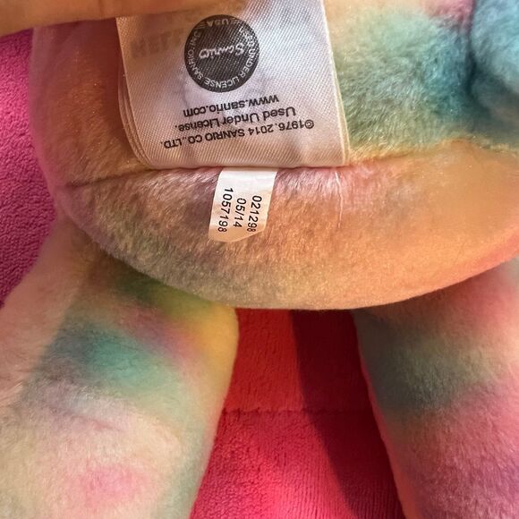 Hello Kitty Plush Build a Bear Workshop Tie Dye Watercolor Rainbow 18” Sanrio - Picture 6 of 6